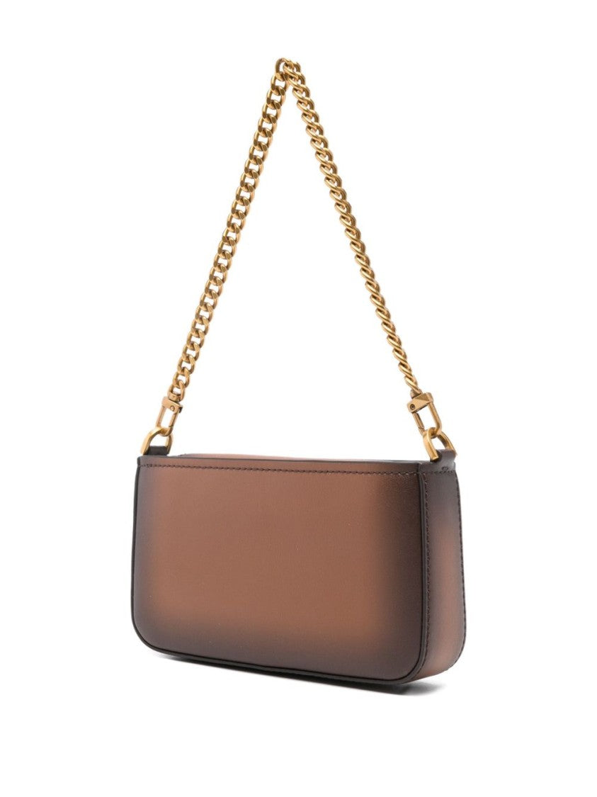 Michael Kors Brown Vitello Leather Shoulder Bag