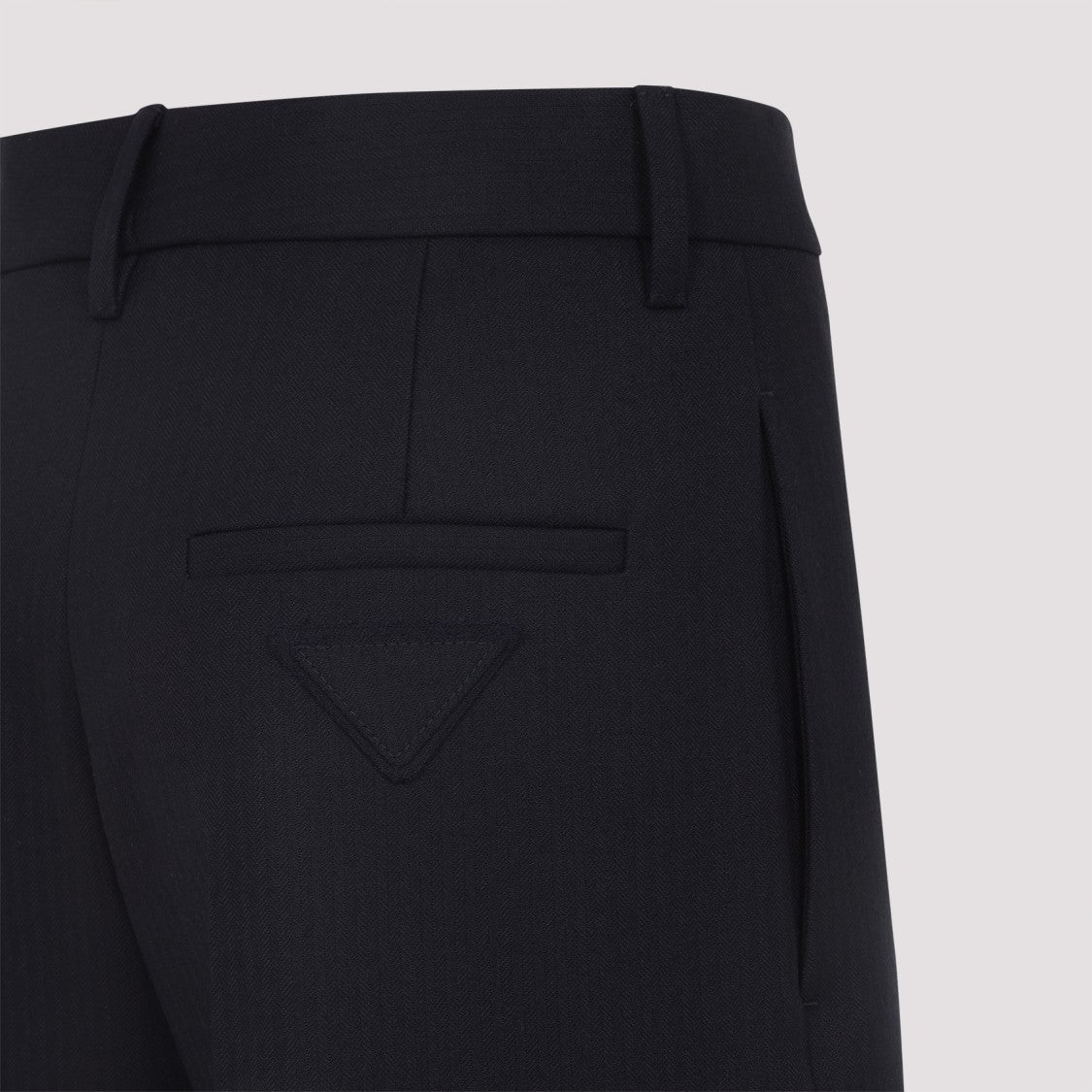 Prada Blue Virgin Wool Pants