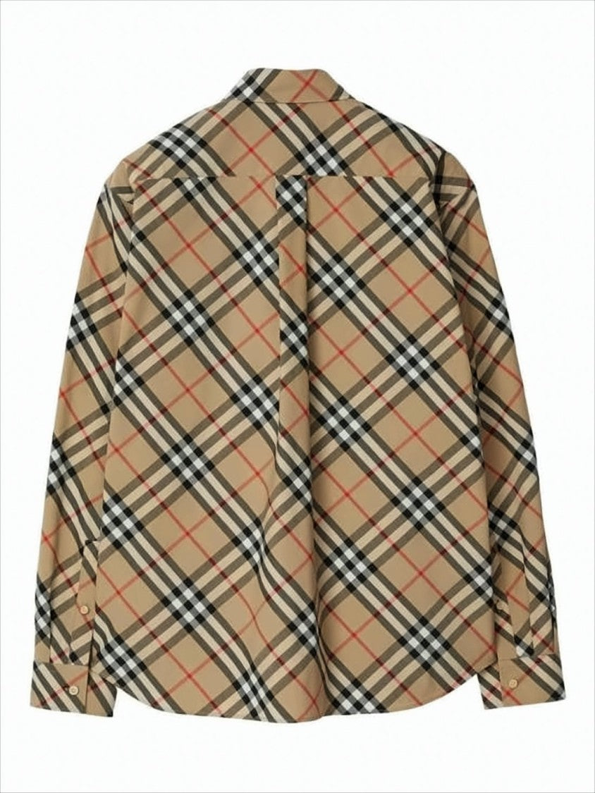 Burberry Classic Check Pattern Long-Sleeve Shirt