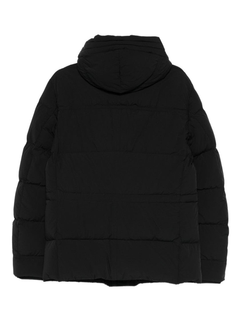 Peuterey Tailored Black Jacket With High Collar And Front Zipper