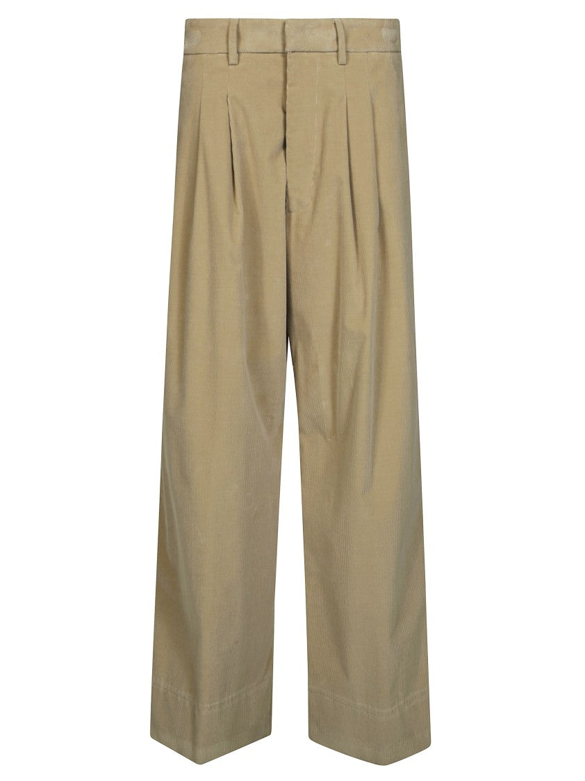 Dondup Tailored High-Waist Straight Leg Pants