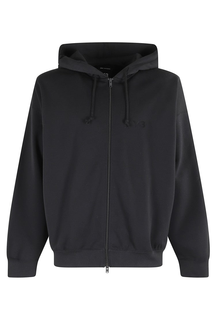 Y-3 Zip-Up Hoodie With Adjustable Hood