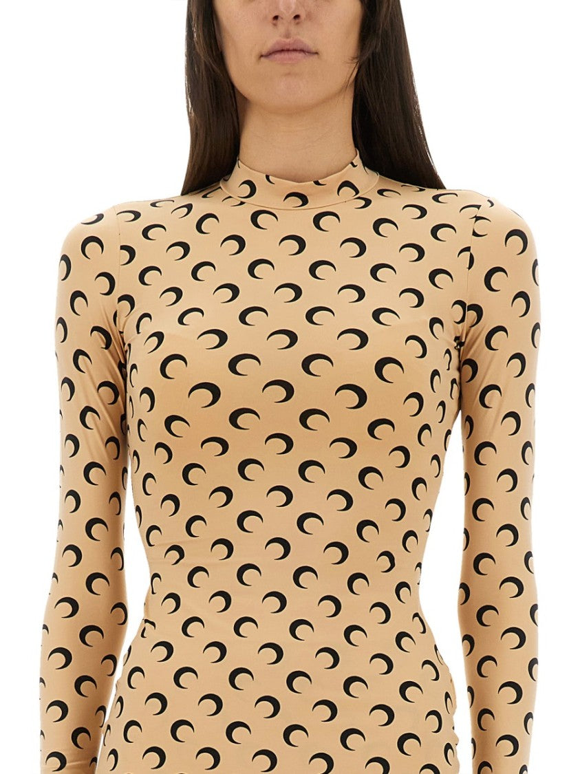 Marine Serre "Moon" Turtleneck T-Shirt