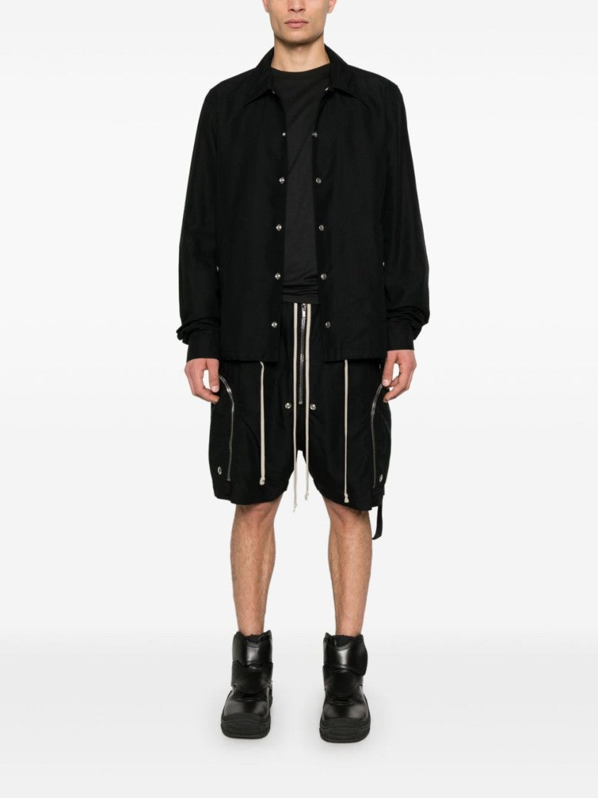 Drkshdw Front Press-Stud Fastening Black Jacket