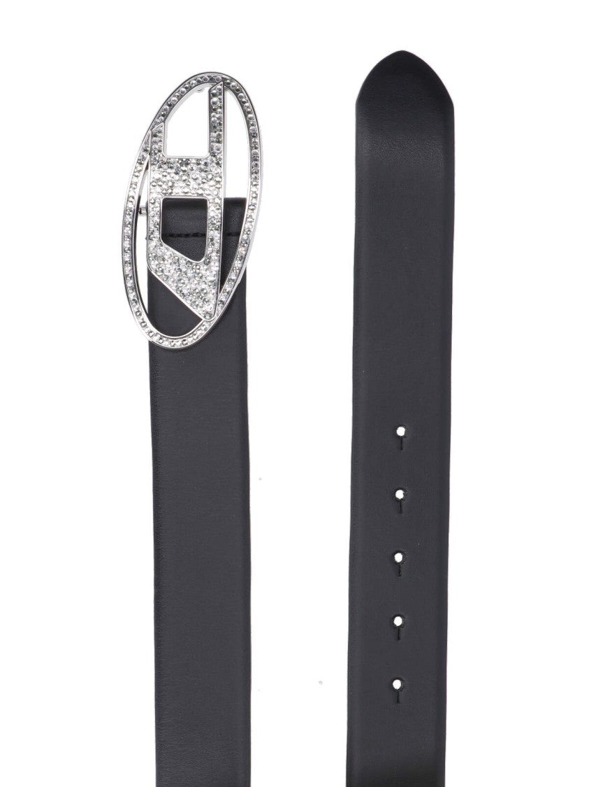 Diesel B-1Dr Logo Belt – Black