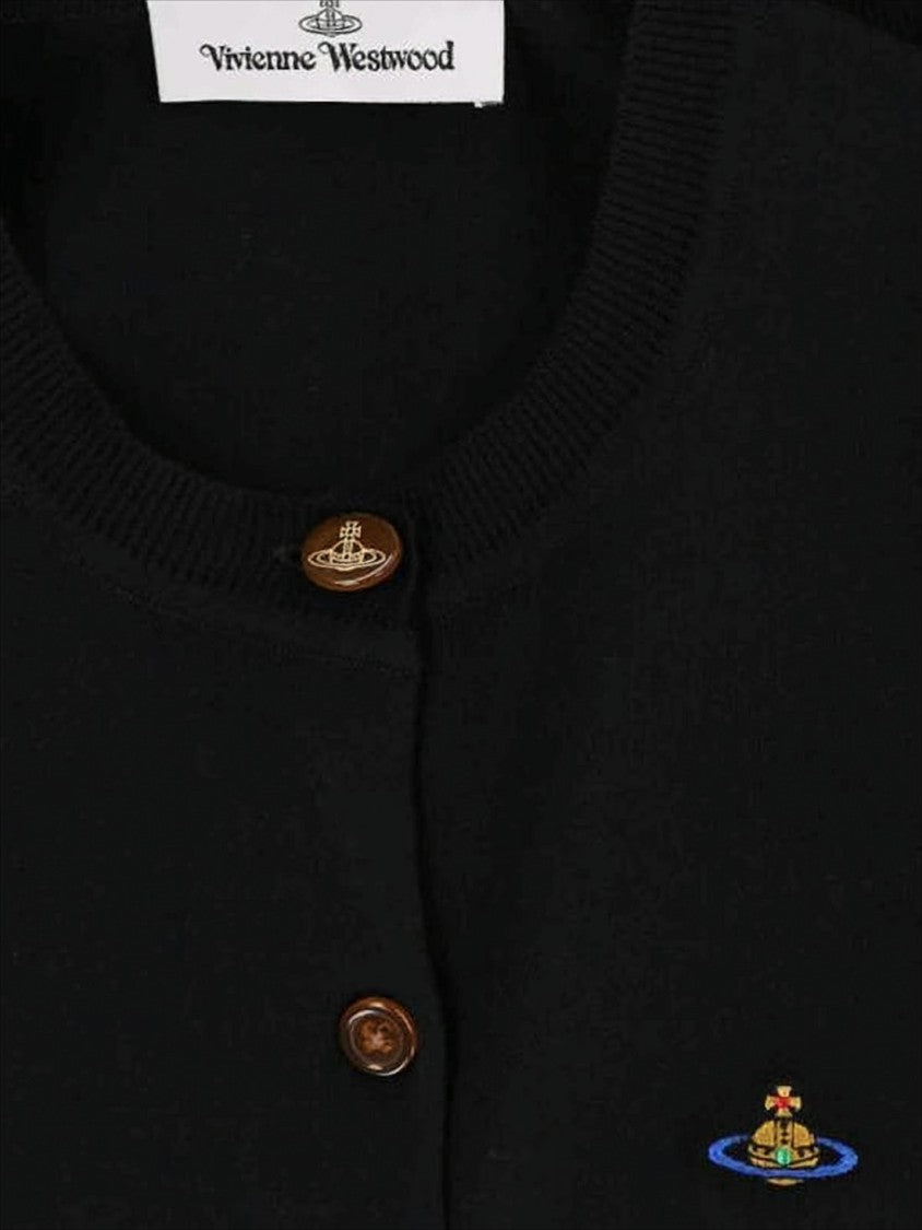Vivienne Westwood Tailored Black Cardigan With Round Neckline