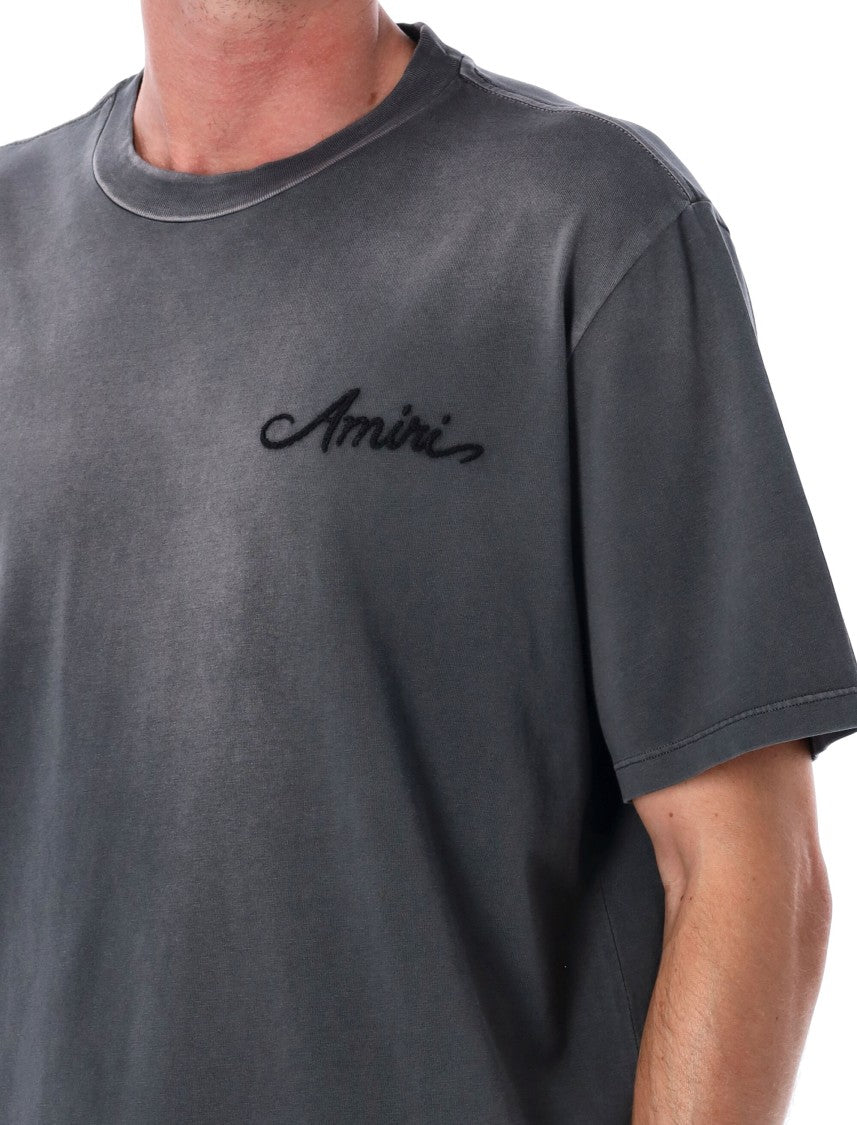 Amiri Bleach Bandan Patch Tee