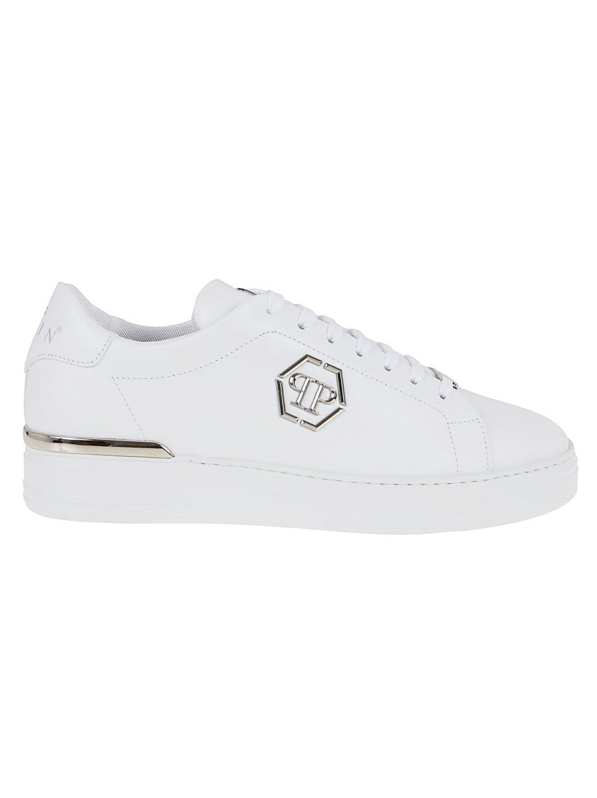 Philipp Plein Low-Top Sneakers With Brass Logo Accents