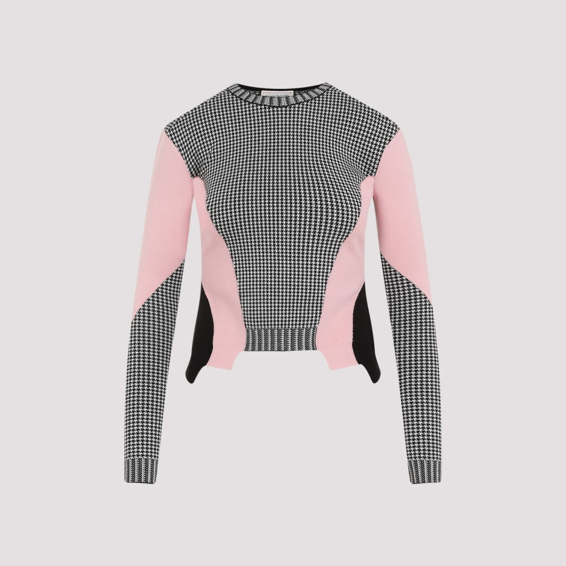 Alexander Mcqueen Houndstooth Wool Pullover