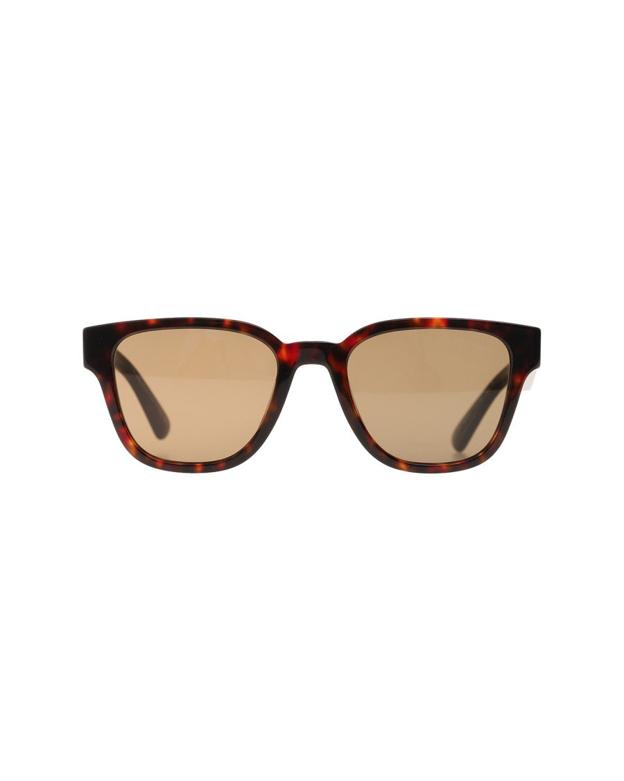 Prada Classic Havana Sunglasses With Crystal Lenses