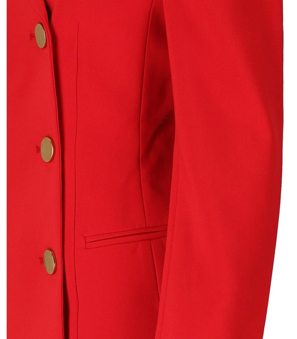 Essentiel Antwerp Irtha Red Double-Breasted Blazer