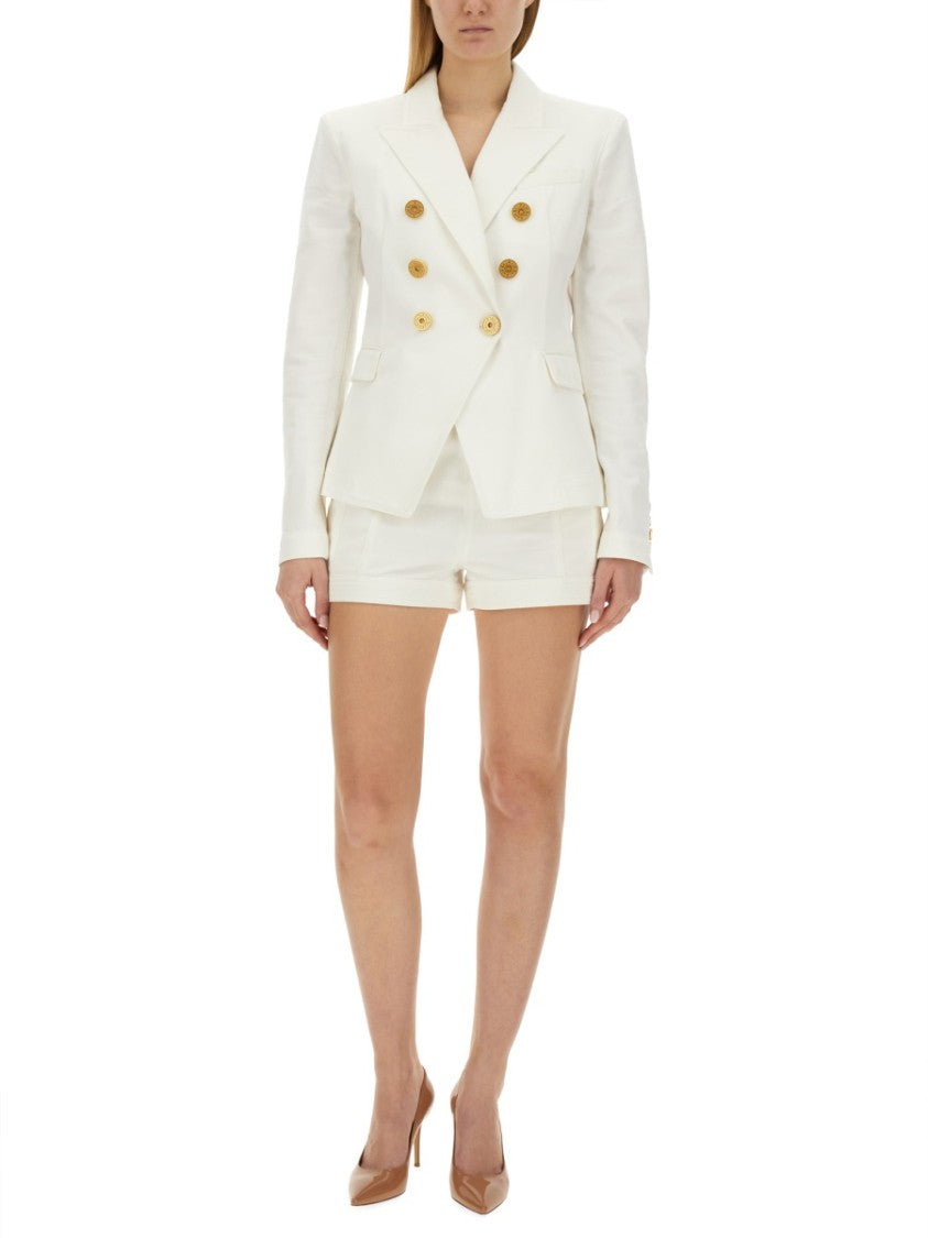 Balmain Double-Breasted Six-Button Jacket