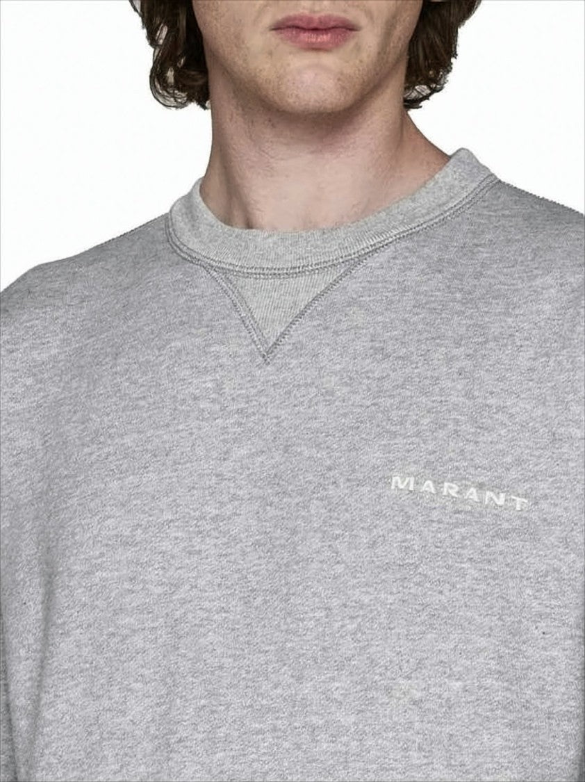 Isabel Marant Long-Sleeve Relaxed Fit T-Shirt With Subtle Logo Detail