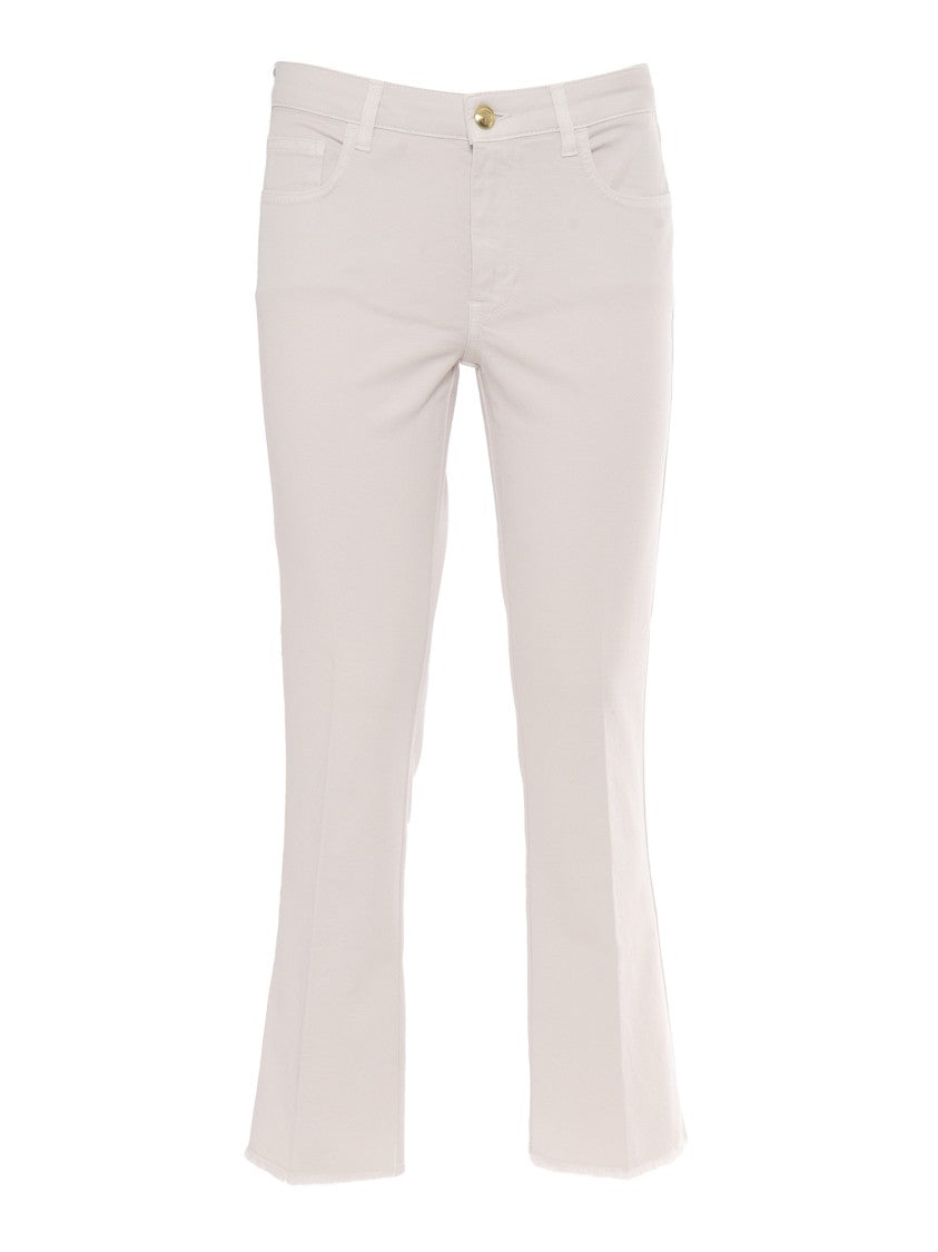 Fay Cropped Flared Hem Pants