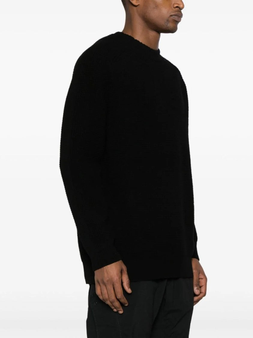 Ten C Classic Black Turtleneck Sweater