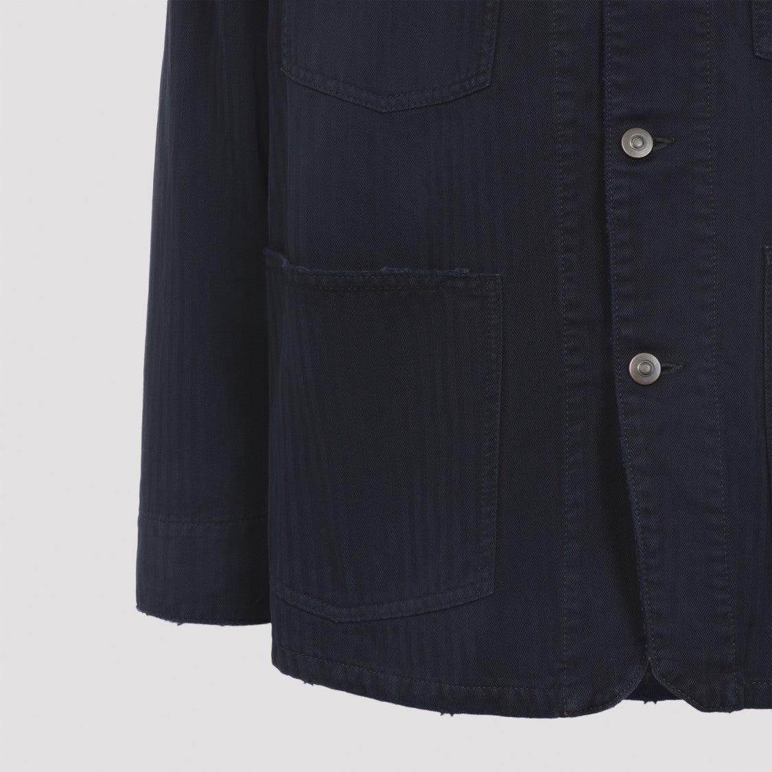 Maison Margiela Structured Button-Up Jacket With Contrasting Collar