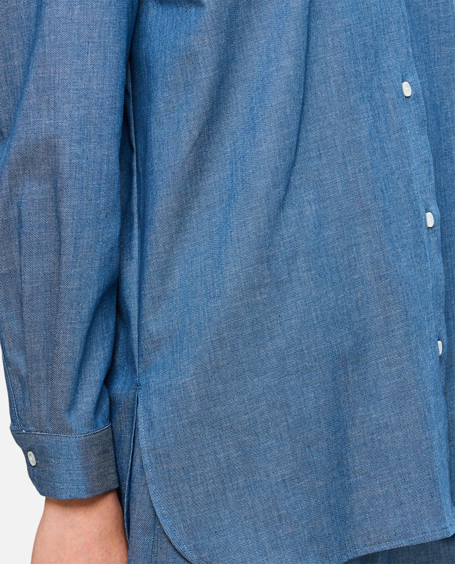 Dusan Pointed Collar Button-Up Shirt