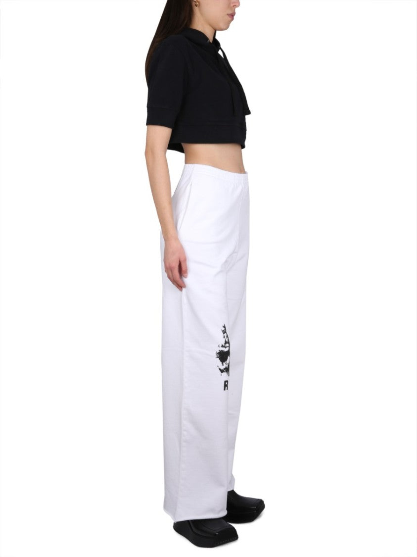 Raf Simons Cropped Sweatshirt With Drawstring Hood