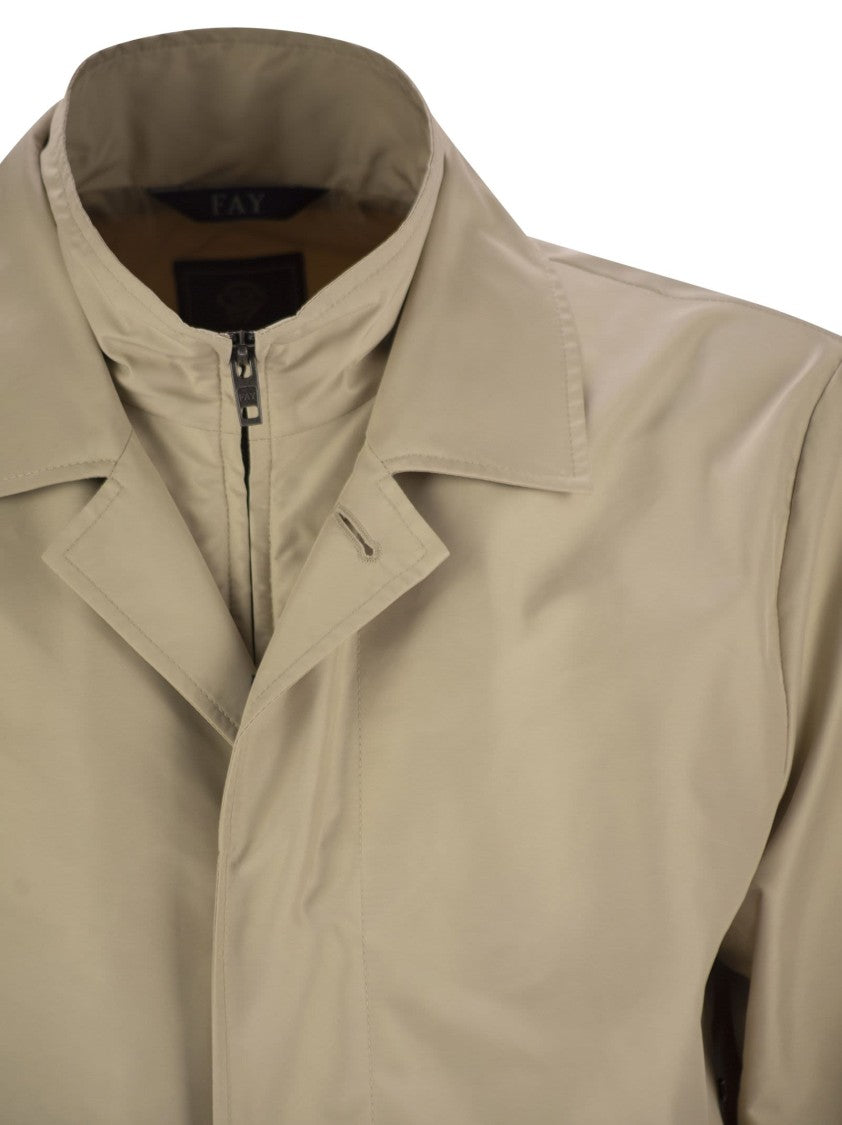 Fay Morning Coat In Technical Cotton