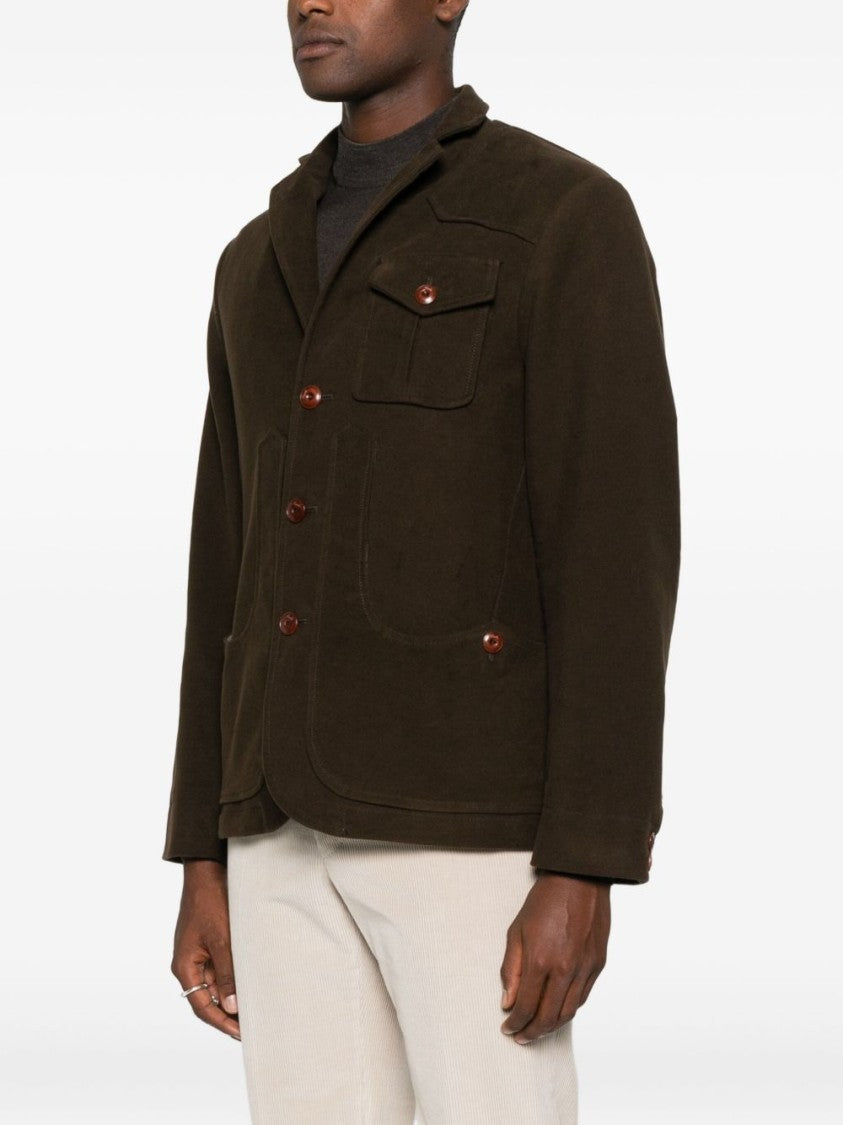 Capalbio Green Jacket With Tailored Design