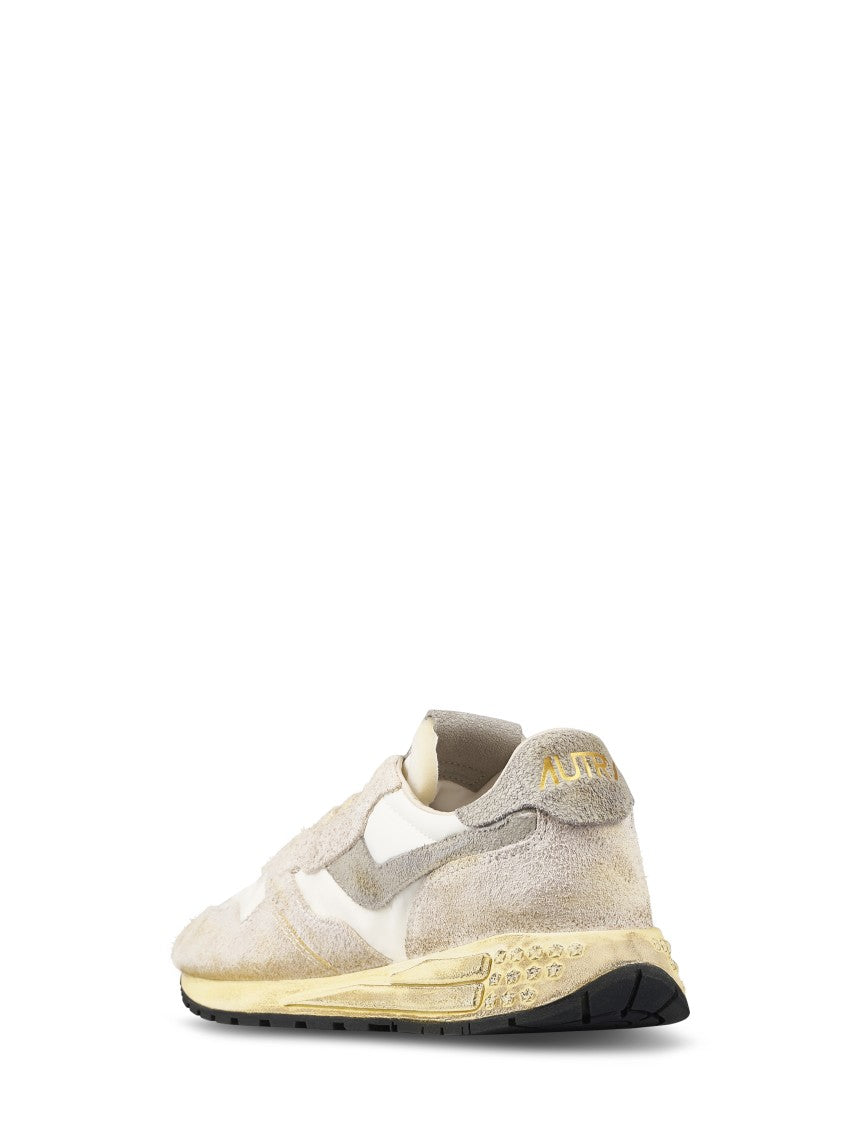 Autry Retro Suede And Leather Low-Top Sneakers
