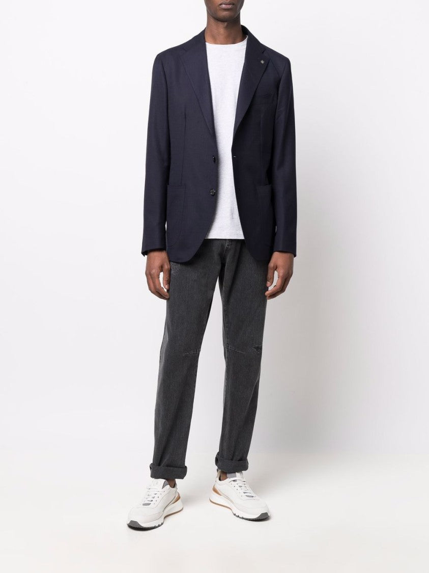 Tagliatore Montecarlo Tailored Black Jacket