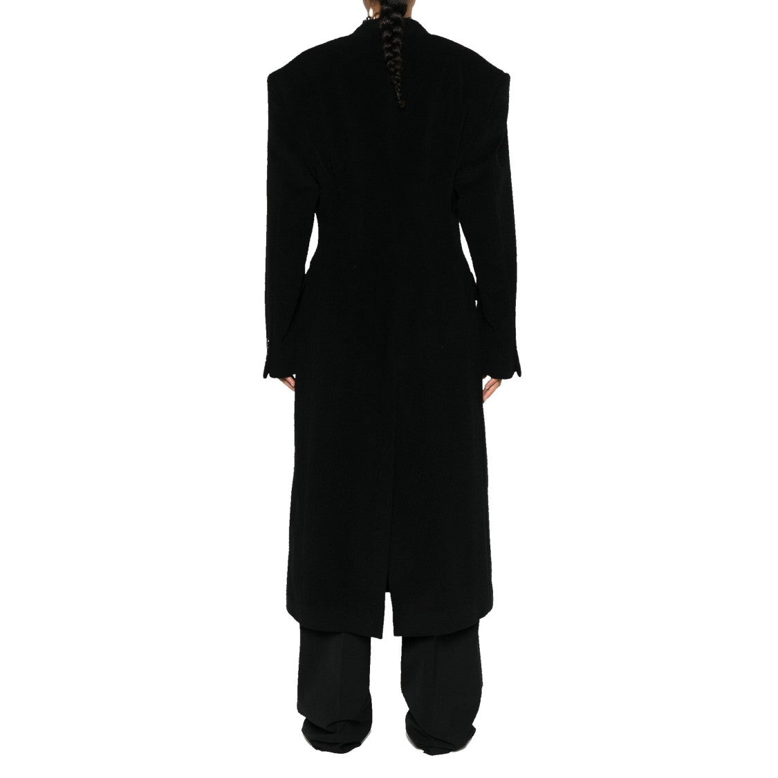 Balenciaga Cashmere And Wool Cinched Coat
