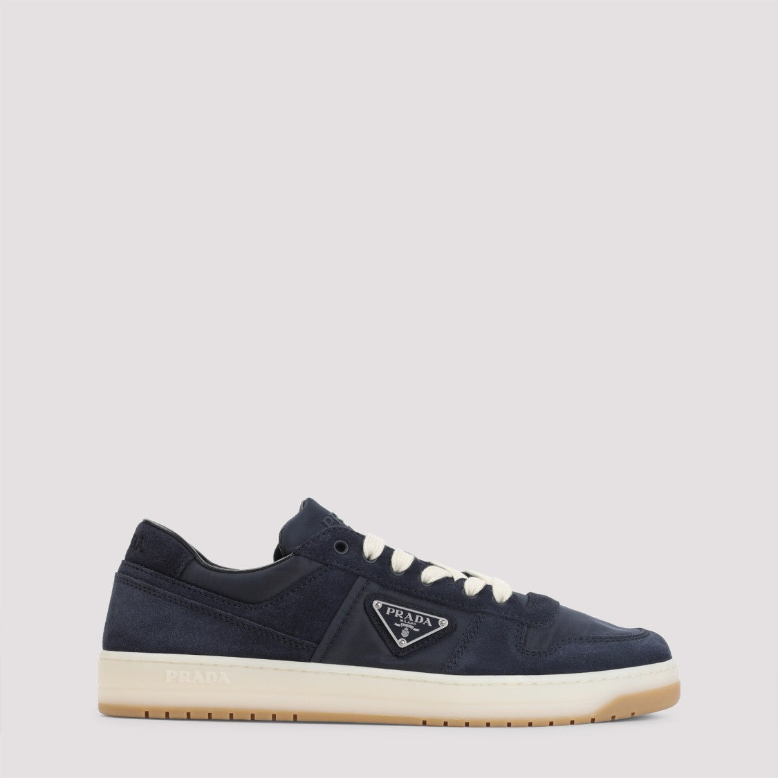 Prada Blue Suede Calf Leather Sneakers