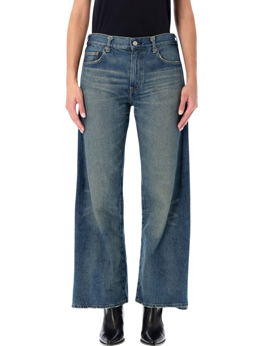 Junya Watanabe Deconstructed Wide-Leg Denim Trousers
