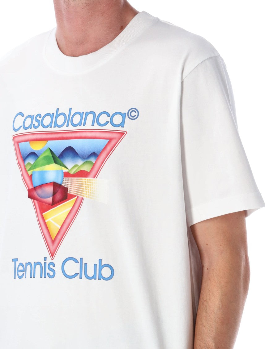 Casablanca Tennis Club Icon Printed T-Shirt