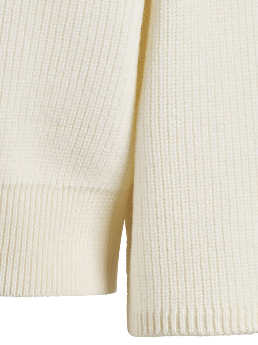 Forte Forte Half English Rib Roundneck Sweater In Soft Merino Wool