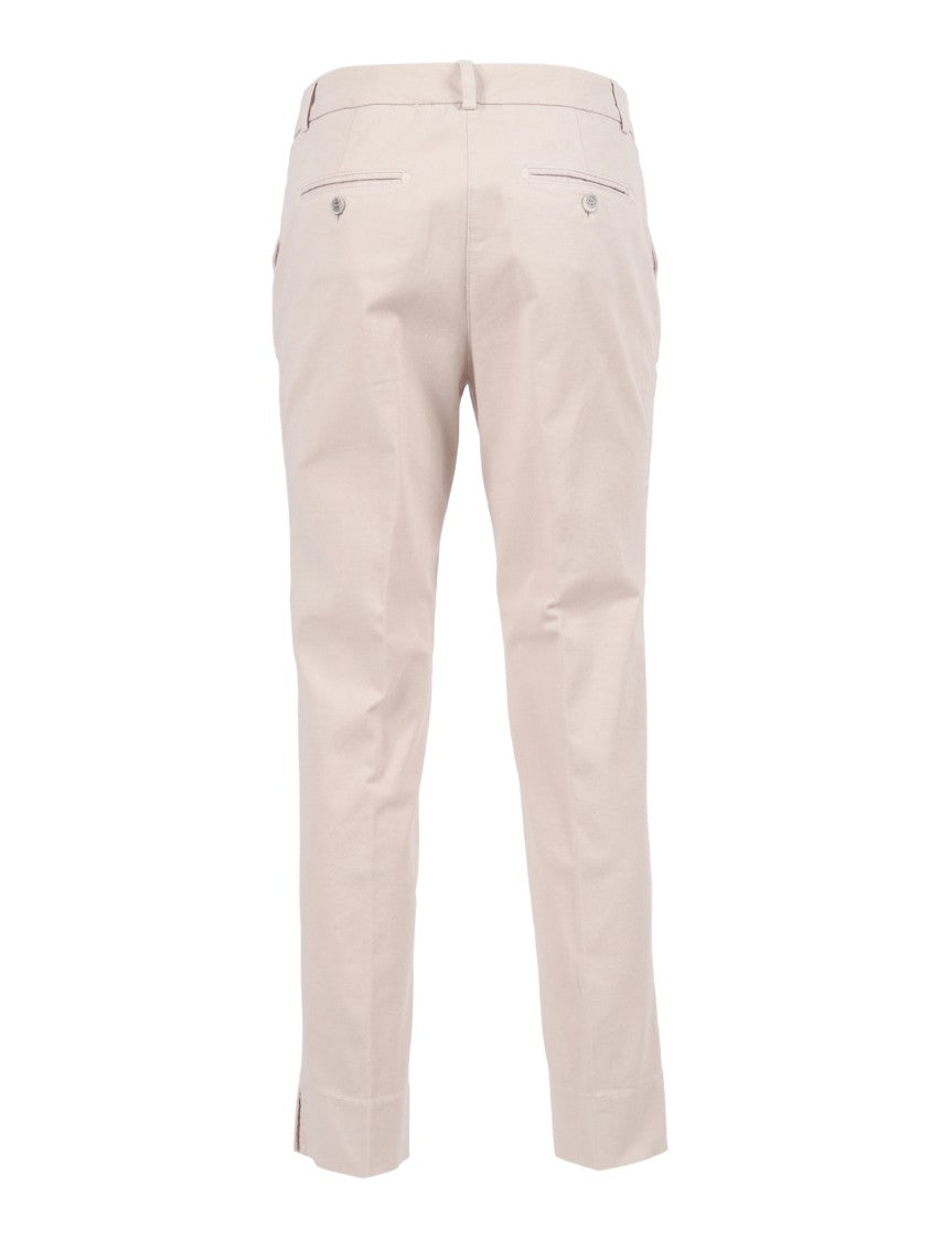 Peserico Tailored Straight-Leg Trousers With Subtle Pleats