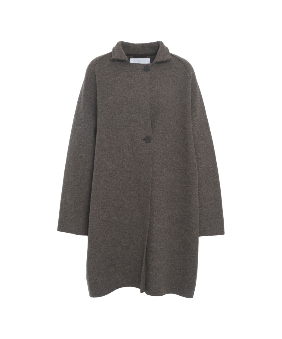 Harris Wharf London Refined Wool Coat With Relaxed Silhouette