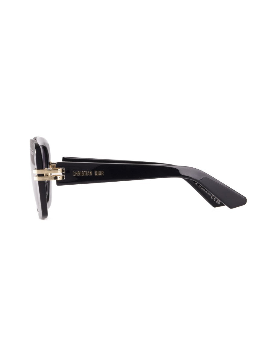 Dior Oversized Square Sunglasses With Gradient Grey Lenses