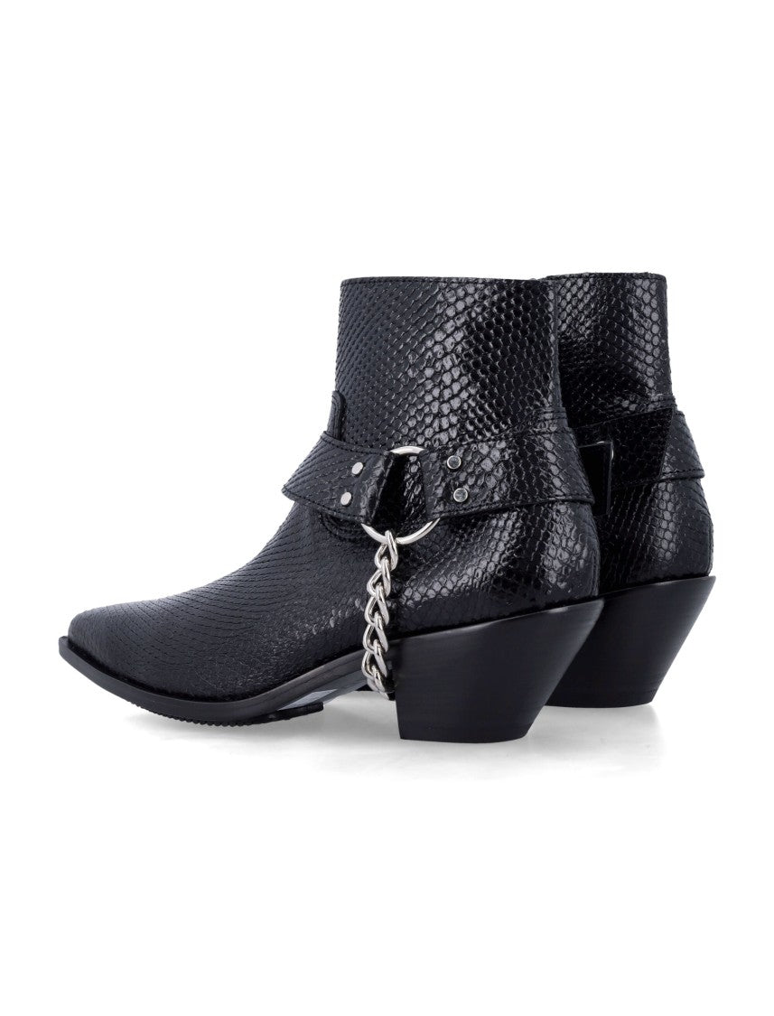 Junya Watanabe Snake Print Ankle Bootie