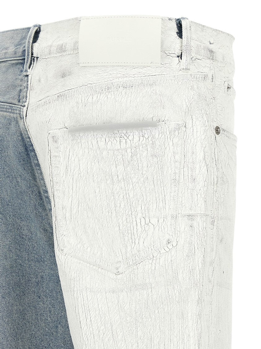 Purple Crackle Silver' Jeans