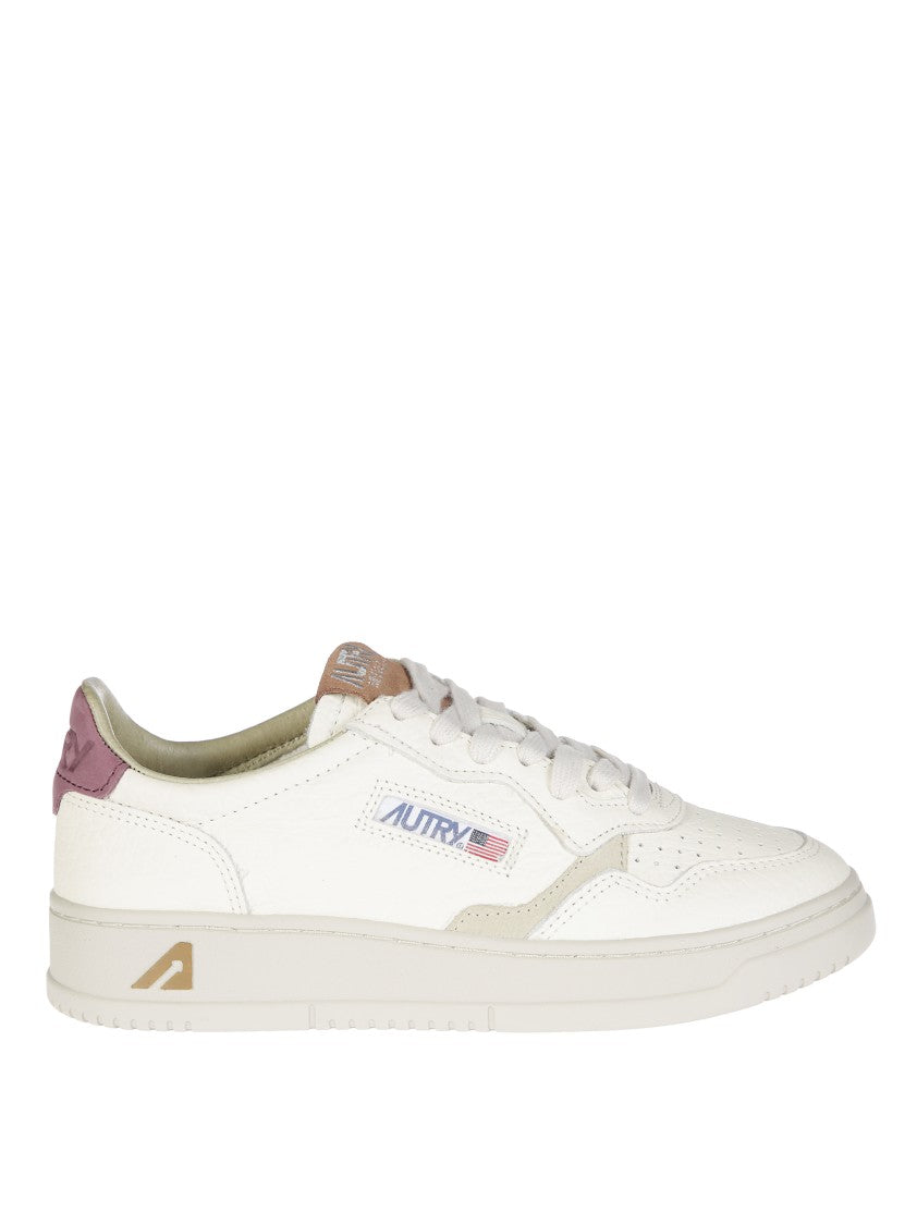 Autry Low-Top Sneaker With Smooth Leather And Suede Accents