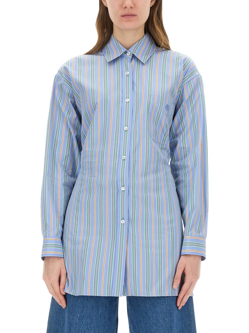 Etro Jacquard Shirt And Knot In The Back