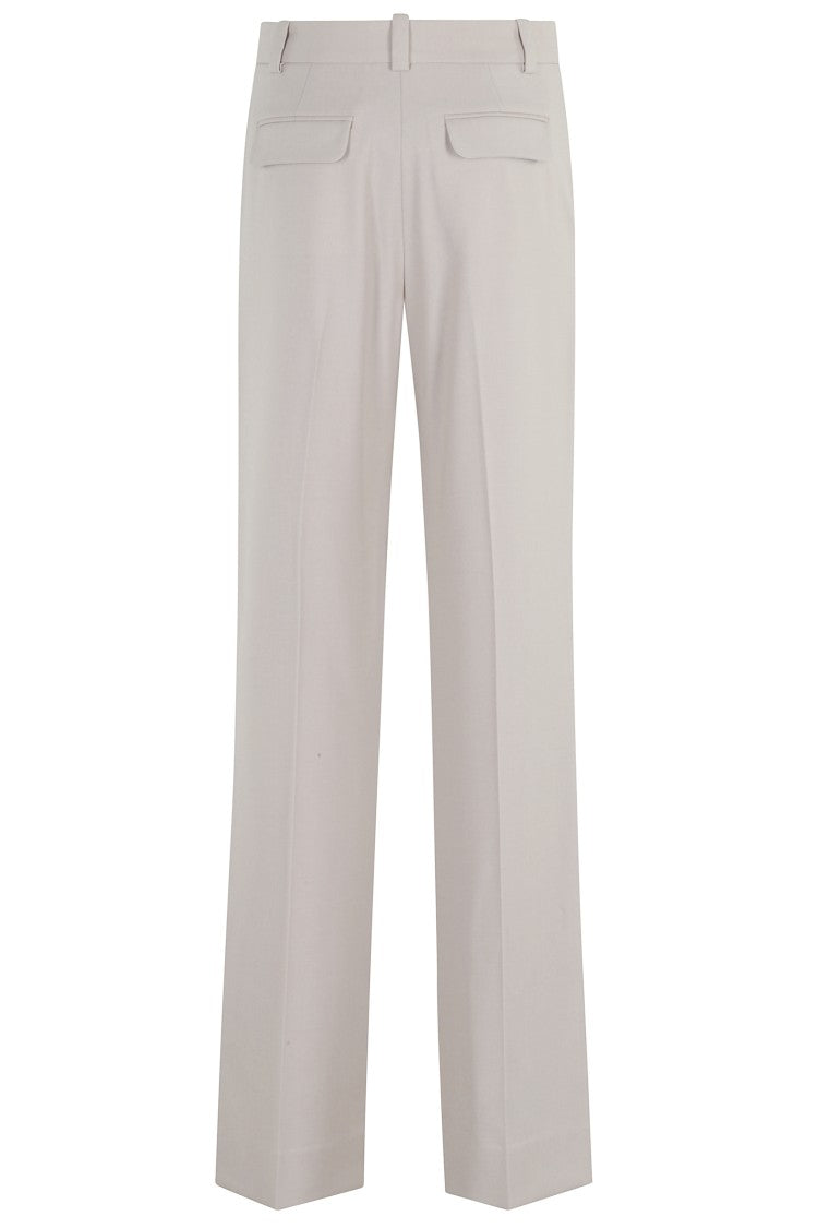 Victoria Beckham Pumice Classic Straight Leg Trousers