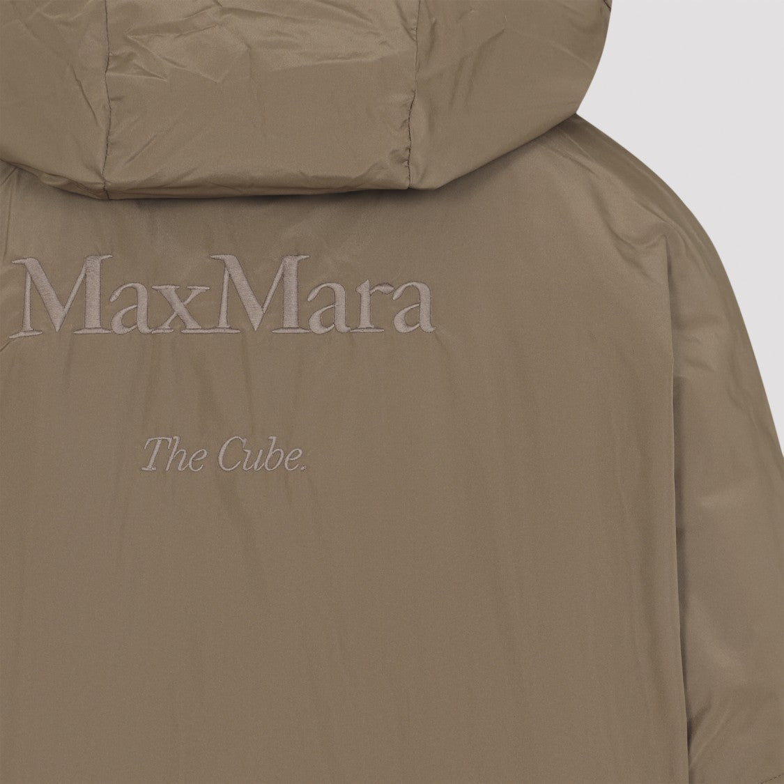 Max Mara Camel Brown Camel Wool Desiderio Padded Jacket