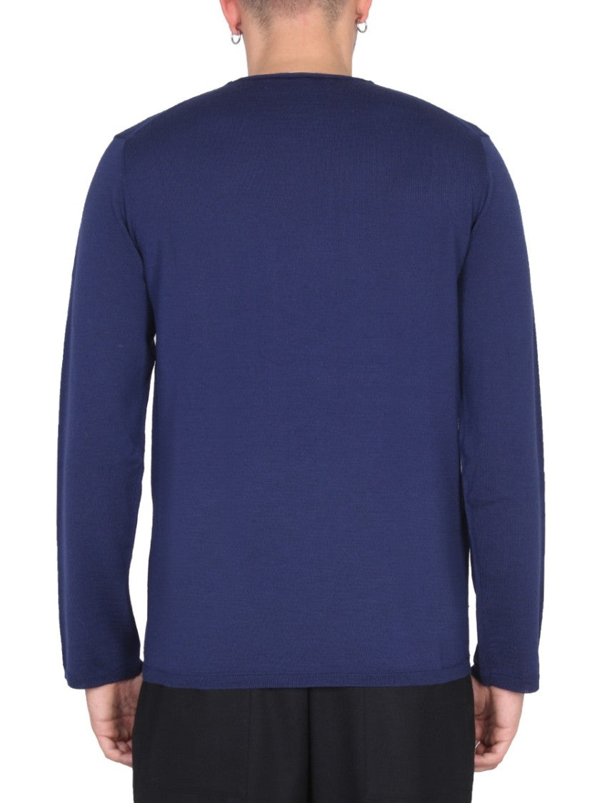 Comme Des Garçons Pixelated Graphic Wool Jersey Sweater