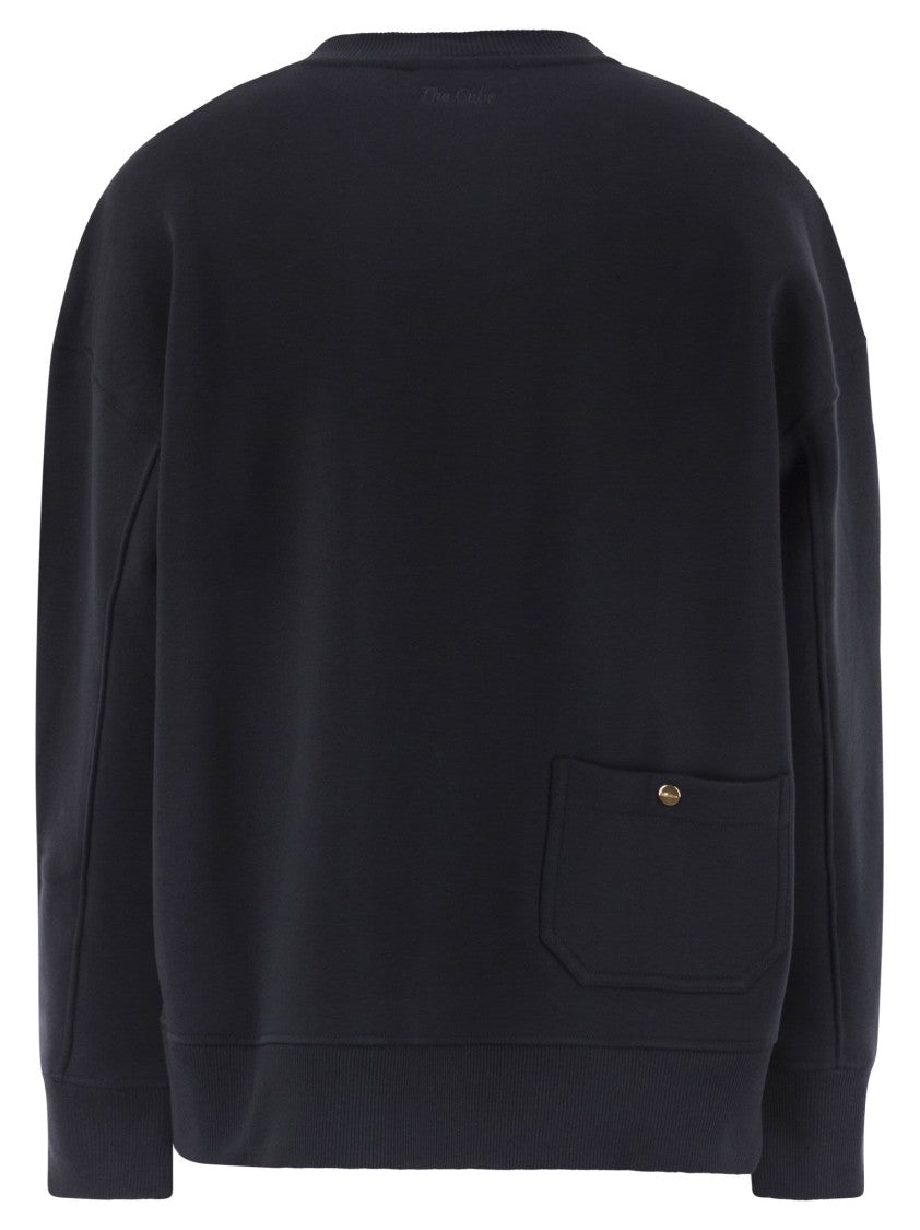 Max Mara Monza - Cotton Sweatshirt With Logo
