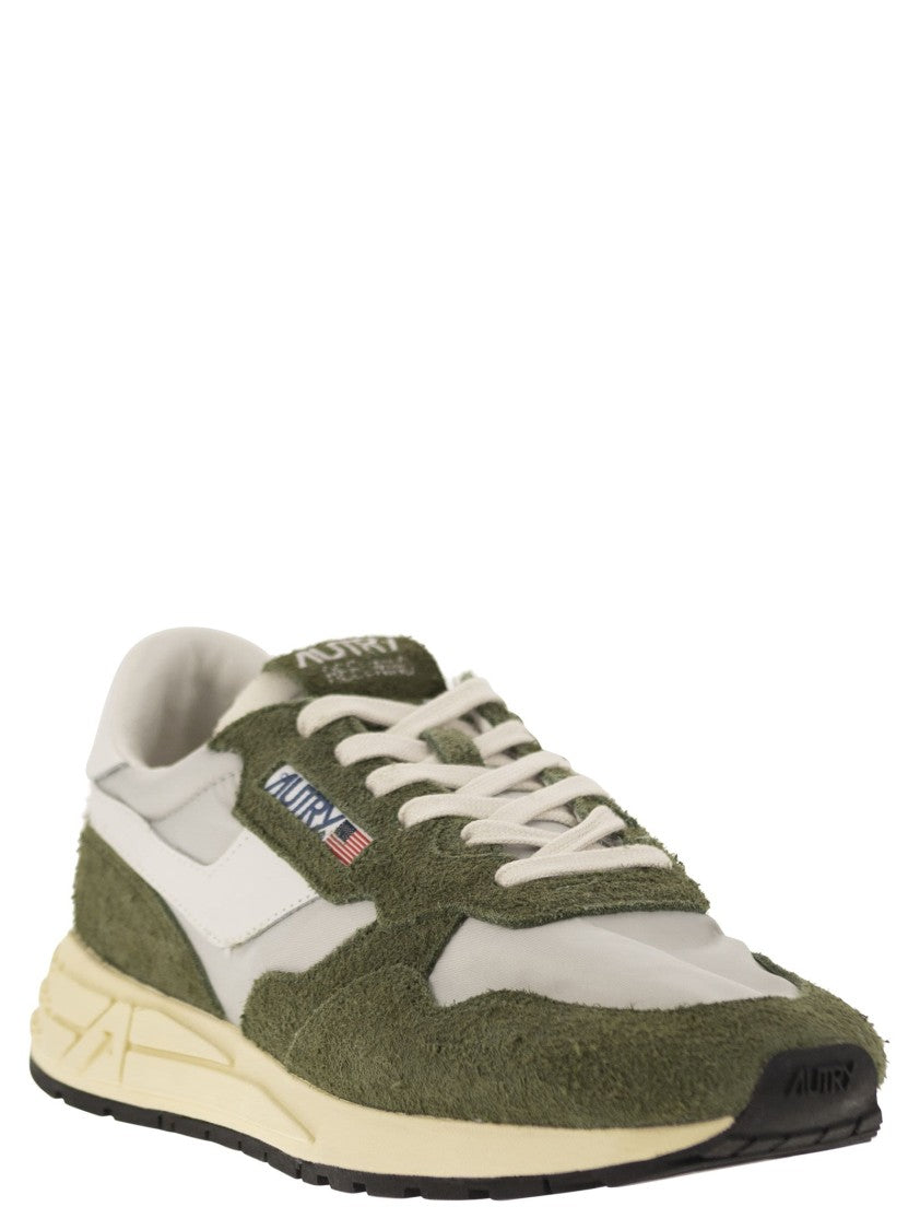 Autry Reelwind - Suede And Technical Textile Trainer