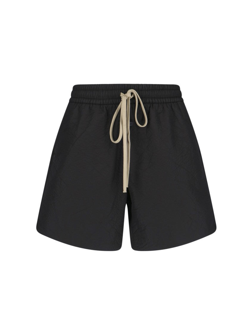 Fear Of God Black Trousers With Textured Finish
