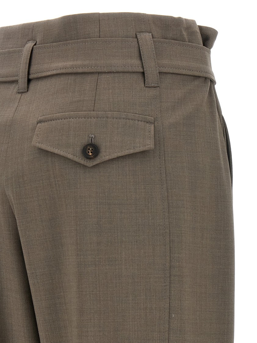 Brunello Cucinelli Wide-Leg Cargo Pants With Removable Belt
