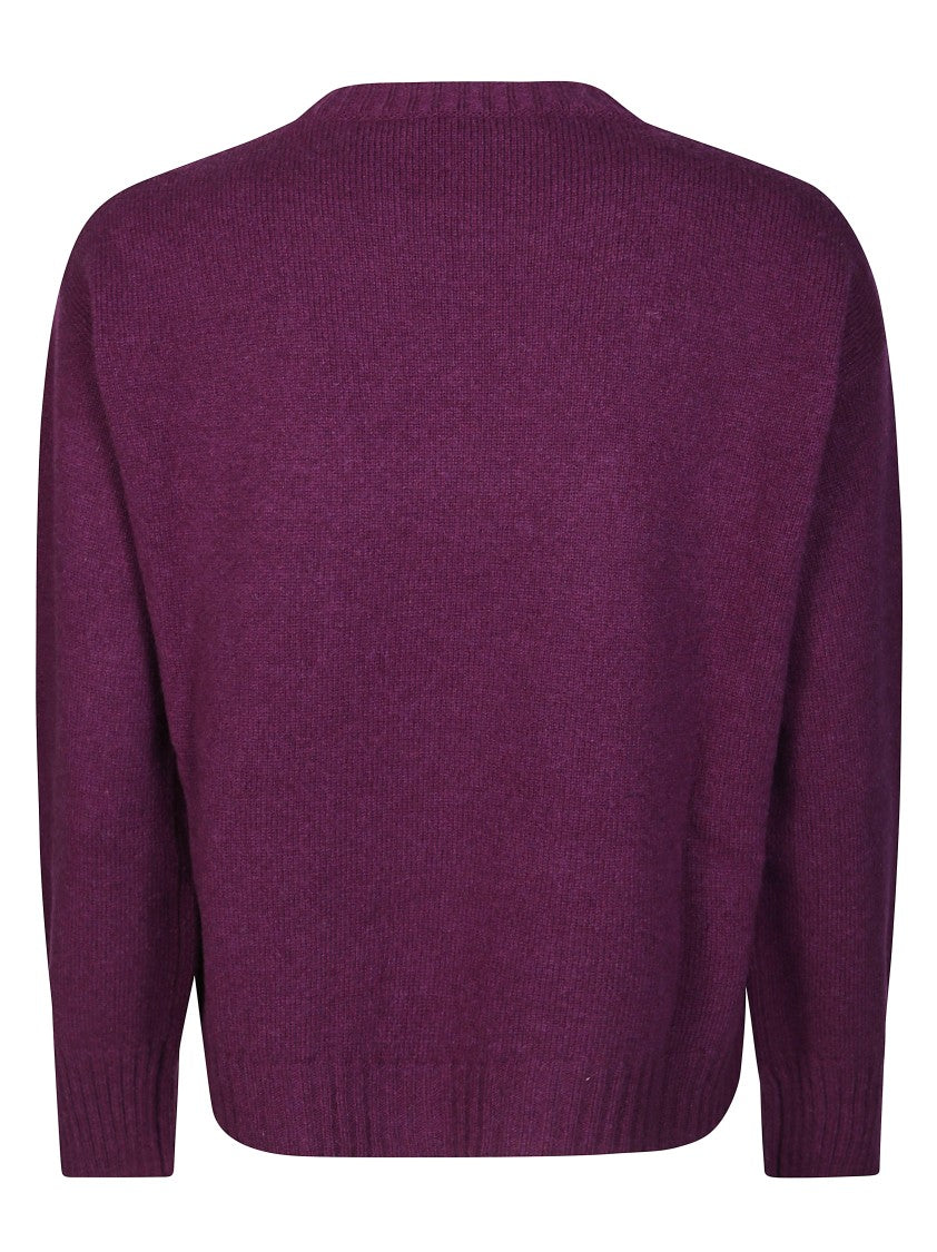 Kangra Boxy Knitted Sweater With Crew Neckline