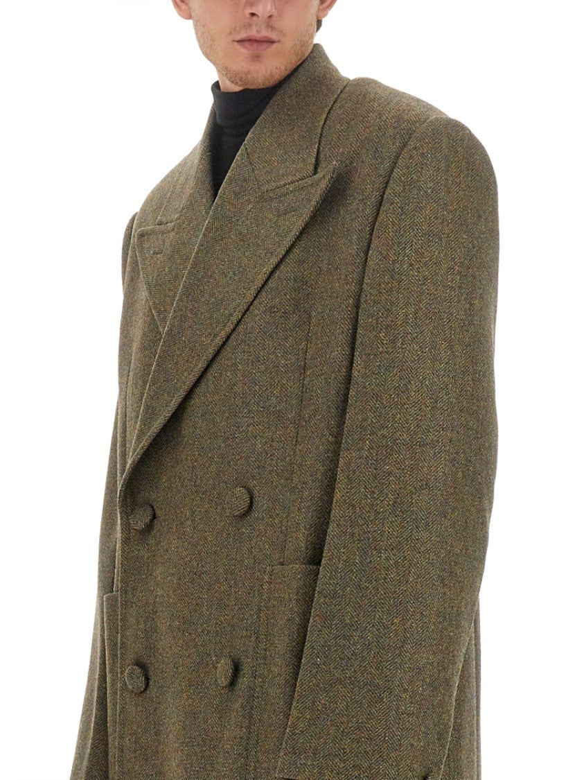 Givenchy Double-Breasted Oversize Wool Coat