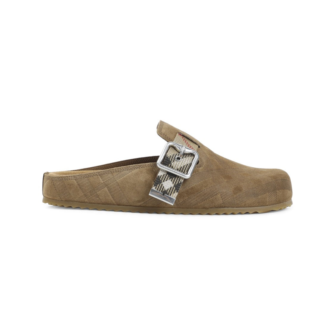 Burberry Urchin Brown Suede Leather Slippers