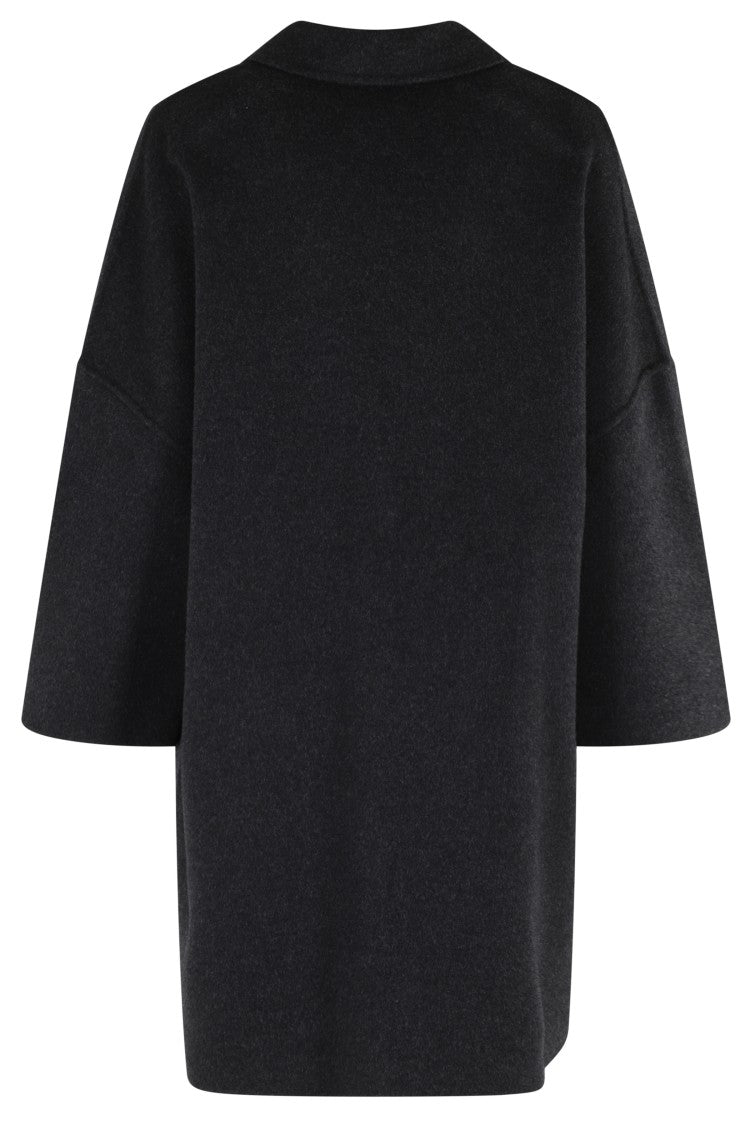 Semi Couture Overcoat With Notched Collar