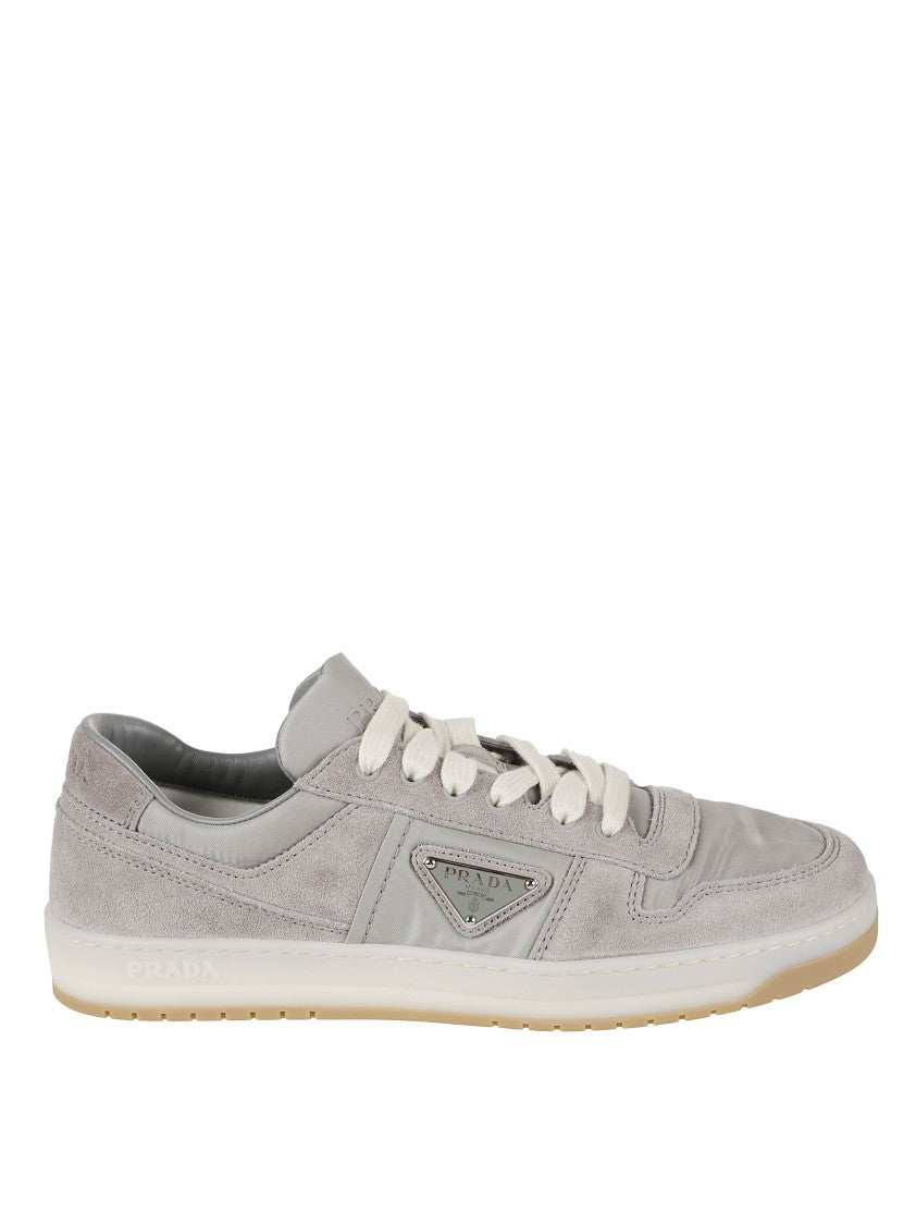 Prada Elevated Low-Profile Sneakers With Textured Design